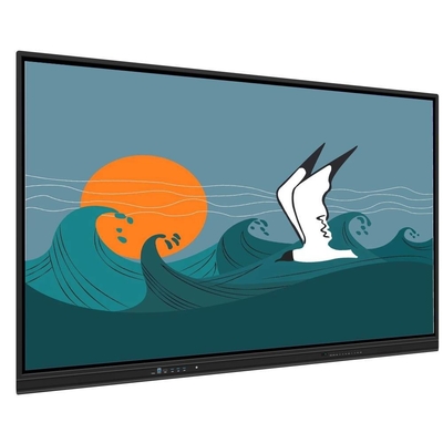 วิธีการสัมผัส Finger Pen Smart Board With Built-In Speakers LCD Smart Board 65 75 86 98 นิ้ว โปรแกรมการเรียนการสอน เครื่องบันทึกจอ ภาพจอ แบ่งปันไร้สาย สําหรับการฝึกอบรมห้องเรียน สํานักงาน