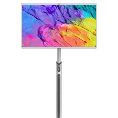 iBoard 32 นิ้ว พกพา Smart Android Screen ภายใน โมบาย ทัชสกรีน Smart TV Rotating Portable TV สําหรับการถ่ายทอดสด
