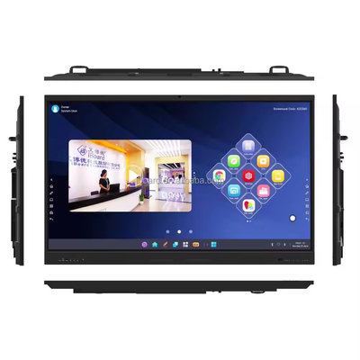 เวอร์ชั่นใหม่ Android System Interactive Flat Panel With High Contrast 1200:1 และความเร็วของคอร์เซอร์ 100 ดอท/เอส 20 จุดสัมผัสสนับสนุนกับจอแชร์