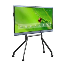 เวอร์ชั่นใหม่ Android System Interactive Flat Panel With High Contrast 1200:1 และความเร็วของคอร์เซอร์ 100 ดอท/เอส 20 จุดสัมผัสสนับสนุนกับจอแชร์