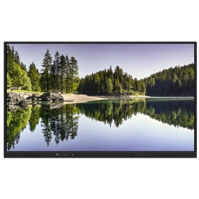 เวอร์ชั่นใหม่ Android System Interactive Flat Panel With High Contrast 1200:1 และความเร็วของคอร์เซอร์ 100 ดอท/เอส 20 จุดสัมผัสสนับสนุนกับจอแชร์