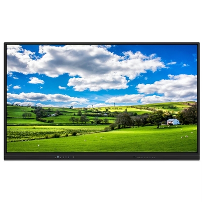 เวอร์ชั่นใหม่ Android System Interactive Flat Panel With High Contrast 1200:1 และความเร็วของคอร์เซอร์ 100 ดอท/เอส 20 จุดสัมผัสสนับสนุนกับจอแชร์