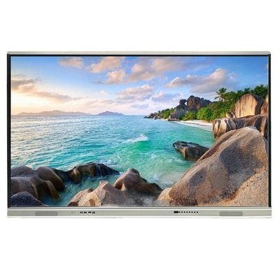 65 นิ้ว Iboard บอร์ดอินเตอร์เอ็กซ์ทราคทีฟ บอร์ดไวท์บอร์ด Smart Touch Screen สําหรับออฟฟิศ โรงเรียน