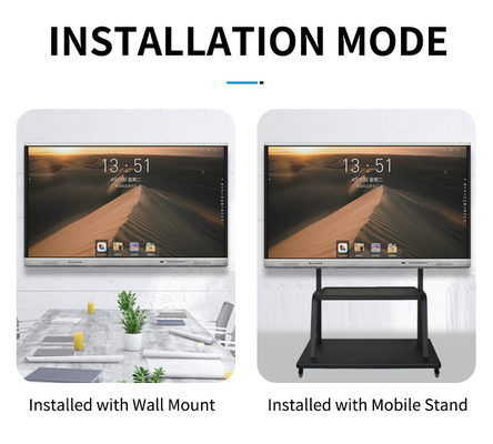 แพนล์แบนอินเตอร์เอกทีฟที่ได้รับการรับรอง CE พร้อมกล้องและไมโครไฟฟ์ HDMI Output แบบเลือก