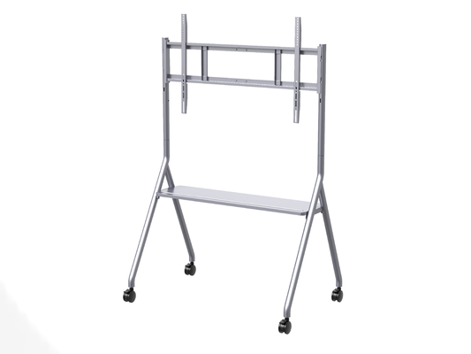 IBoard ขนาด 55-86 นิ้ว มีให้เลือก โทรศัพท์มือถือ TV Bracket ชั้นยืน TV Trolley Cart All-in-one Display กับล้อ
