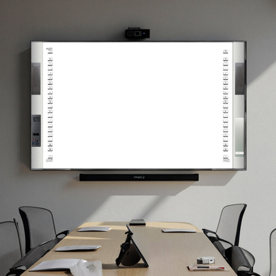 จีนโรงงานตรงปรับแต่ง All-In-One อินเตอร์เอ็กเตอร์ 20Touch Point IR อินฟราเรด เซรามิค 96 นิ้ว Smart Boards Speaker 16:10 Side Bar Projector Boards สําหรับโรงเรียนมหาวิทยาลัย พร้อมโปรแกรมการสอน