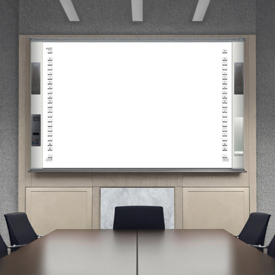 จีนโรงงานตรง All-In-One อินเตอร์เอ็กเตอร์ 20Touch Point IR Infrared Ceramic 96 Inch Dual System Smart Boards Speaker 16:10 Side Bar Projector Boards สําหรับโรงเรียนมหาวิทยาลัย พร้อมโปรแกรมการสอน