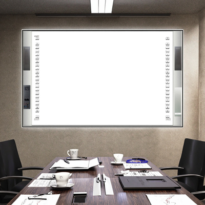 จีนโรงงานตรง All-In-One อินเตอร์เอ็กเตอร์ 20Touch Point IR Infrared Ceramic 96 Inch Dual System Smart Boards Speaker 16:10 Side Bar Projector Boards สําหรับโรงเรียนมหาวิทยาลัย พร้อมโปรแกรมการสอน