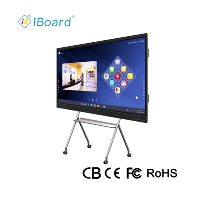 Iboard Factory Direct 75 นิ้ว 4K Multi Touch Smart Screen อินเตอร์เอคทีฟ แปลง แผนที่แสดงผล กระดานสีขาวสําหรับการประชุมและการสอน