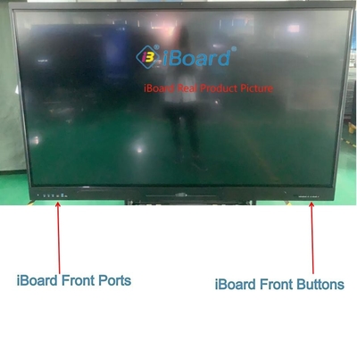65'' อินฟราเรด อินเตอร์เอกทีฟ ทัชสกรีน มอนิเตอร์ บอร์ดสมาร์ทสําหรับการศึกษา การประชุม สํานักงาน โฆษณาห้องเรียน