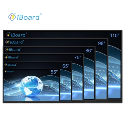 65 75 86 98 110 นิ้ว 4K LCD อินเตอร์เอคทีฟ สมาร์ทบอร์ด แผ่นสัมผัส จอสมาร์ทสําหรับห้องเรียน บอร์ดอิเล็กทรอนิกส์ ดิจิตอล บอร์ดสมาร์ทสําหรับการสอน