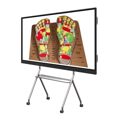 Pen Finger Touch Panel Display 75 86 Inch Android PC ทั้งหมดในหนึ่ง 50000 ชั่วโมงพร้อม USB TYPE-C RJ45 สําหรับการประชุมห้องเรียนการศึกษา