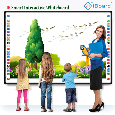 IBoard Factory Direct Smooth Glossy Plastic Surface Infrared IR Interactive Whiteboard สําหรับการเขียนปากกา/นิ้วมือ