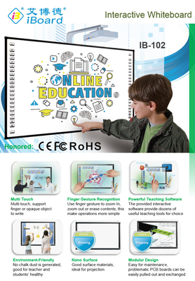 โรงงานตรง IBoard เซรามิก/พลาสติกเรียบ เนียนผิว IR อินเทรคটিভ Whiteiboard ปานล์สัมผัสสมาร์ทด้วย 22pcs Hotkeys แต่ละด้านสําหรับการศึกษาโรงเรียน Whiteboard whiteboard อินเทรคটিভ