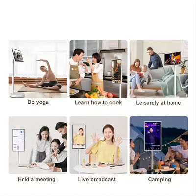 IBoard 27 32 นิ้ว Android 13 In-Cell Touch Panel Smart TV LCD Touch Screen มอนิเตอร์ โรลเลา บอร์ดเคลื่อนไหว สามารถหมุนได้ด้วยแบตเตอรี่