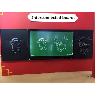 IBoard Factory Direct University School Interactive Smart Black ChalkBoard Marker Pen กระดาษขาว กระดาษเขียว กระดาษสัมผัส หน้าจอ 75 86 98 นิ้ว สําหรับการศึกษา กระดาษแบนแบบปฏิกิริยา พร้อมกระดาษข้าง IR
