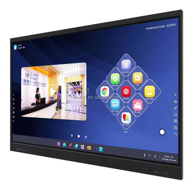 IBoard 4K 75 นิ้ว Smart Whiteboard LCD จอสัมผัสปฏิสัมพันธ์ สําหรับการเรียนการสอนและการประชุม