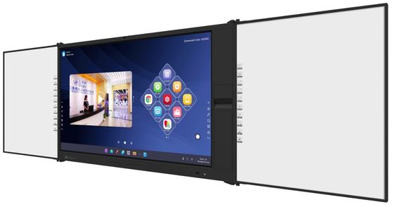 75 นิ้ว 4K มัลติมีเดีย All-in-One Interactive Display พร้อมกับ Digital Interconnected Drawboard Document Scanner สําหรับการประชุมโรงเรียน