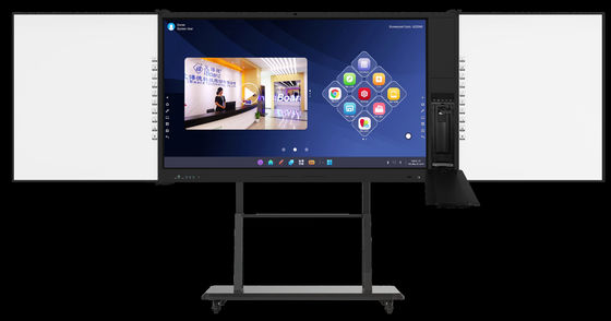 75 นิ้ว 4K มัลติมีเดีย All-in-One Interactive Display พร้อมกับ Digital Interconnected Drawboard Document Scanner สําหรับการประชุมโรงเรียน