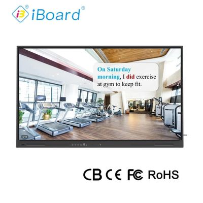 65 นิ้ว 4K UHD อินเตอร์เอกทีวีปานีลาร์ดสมาชิก พร้อมอุปกรณ์ระบบ Android ใหม่ สําหรับการประชุมในห้องเรียน