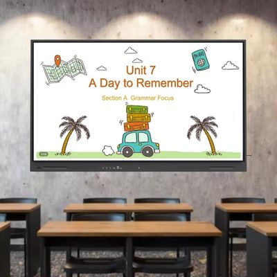 ผลิตภัณฑ์การออกแบบใหม่ 4k 65 Inch Touch Screen โปรแกรมหลายภาษา Lcd Smart Board Android บอร์ดปฏิสัมพันธ์สําหรับช่องทาง พาร์ทเนอร์