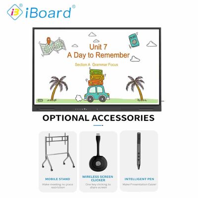 ผลิตภัณฑ์การออกแบบใหม่ 4k 65 Inch Touch Screen โปรแกรมหลายภาษา Lcd Smart Board Android บอร์ดปฏิสัมพันธ์สําหรับช่องทาง พาร์ทเนอร์