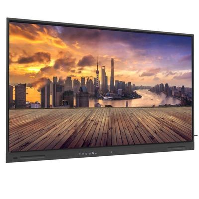 LCD Smart Board เพิ่มประสบการณ์ Chromebook MAC Linux Windows ด้วย HDMI USB VGA Output Wifi สําหรับแพนเนล 65 75 86 นิ้ว