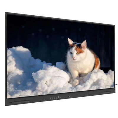 IR Interactive Whiteboard 450 nits 86 Inch Android 14 Touch Wifi VGA DP USB Cloud Resources มอนิเตอร์ทีวีสมาร์ท สําหรับการใช้ในการฝึกอบรมสํานักงานมหาวิทยาลัย