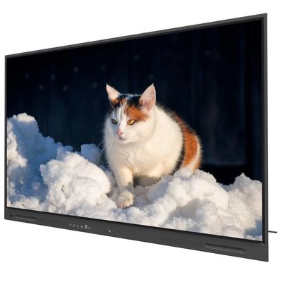 IR Interactive Whiteboard 450 nits 86 Inch Android 14 Touch Wifi VGA DP USB Cloud Resources มอนิเตอร์ทีวีสมาร์ท สําหรับการใช้ในการฝึกอบรมสํานักงานมหาวิทยาลัย
