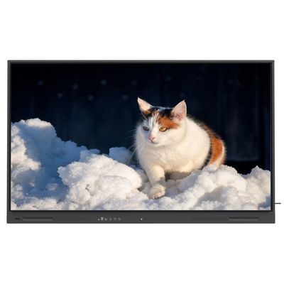 IR Interactive Whiteboard 450 nits 86 Inch Android 14 Touch Wifi VGA DP USB Cloud Resources มอนิเตอร์ทีวีสมาร์ท สําหรับการใช้ในการฝึกอบรมสํานักงานมหาวิทยาลัย