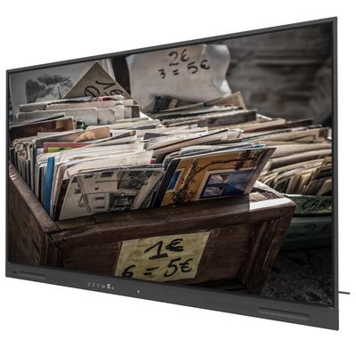 เสริมธุรกิจของคุณด้วย Black LCD Smart Board ที่มี Outputs USB และ 350cd / m2 WIFI และ Wireless Share 110 Inch Monitor
