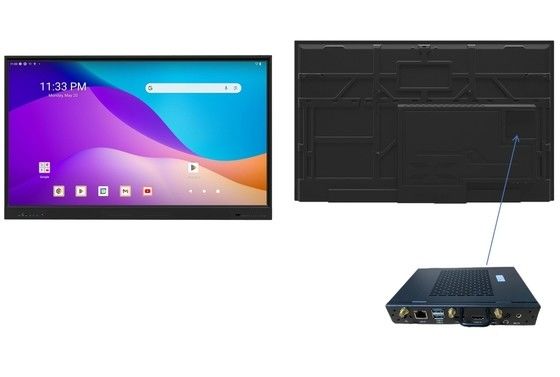 โรงงานตรง IBoard OPS คอมพิวเตอร์ มินิ PC ภายใน Android 13 EDLA IR อินเตอร์เอกทีฟ บอร์ดขาว Smart Touch Screen สําหรับการศึกษาในโรงเรียน