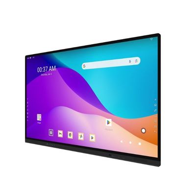 ผลิตภัณฑ์การออกแบบใหม่ 4k 65 75 85 96 110 Inch Touch Screen โปรแกรมหลายภาษา Lcd Smart Board Android บอร์ดปฏิสัมพันธ์สําหรับช่องทาง พาร์ทเนอร์