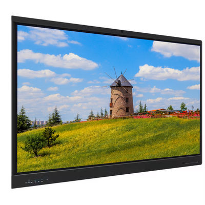 กระดานอัจฉริยะ LED แบบโต้ตอบ ขนาด 65 นิ้ว จอแสดงผล 4K UHD พร้อมระบบสัมผัส Android 14 กล้อง ไมโครโฟนในตัว ลำโพง PC WiFi เหมาะสำหรับการเรียนการสอนในโรงเรียน การประชุม และการใช้งานในสำนักงาน