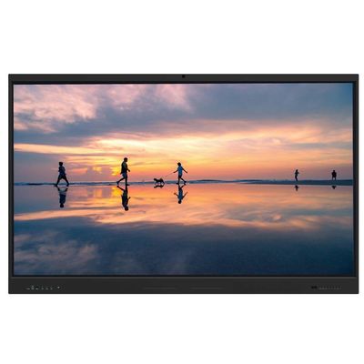 แผนที่แบนอินเตอร์เอคทีฟ 98 นิ้ว Android OPS PC i7 USB TYPE-C HDMI Wifi RS232 Whiteboard โปรแกรมการสอนเครื่องมือสําหรับการประชุมออนไลน์การสอนสํานักงาน