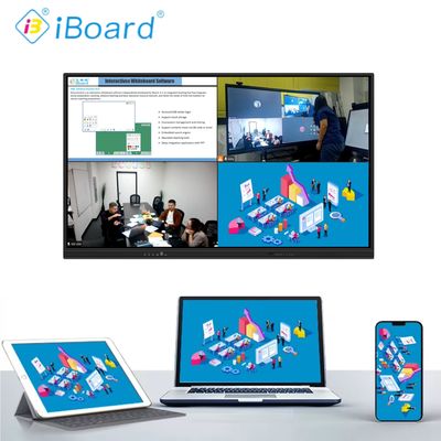 Google EDLA การรับรอง อินเตอร์เอคทีฟ แพลทพานิล ดิสเพลย์ AI ฟันชั่น Smart Screen 75 นิ้ว มอนิเตอร์จอสัมผัส