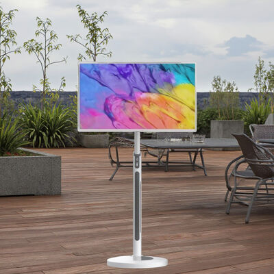 จอทีวีอัจฉริยะแบบโต้ตอบเพื่อความบันเทิงขนาด 27 32 นิ้ว จอภาพพกพา Android 13 8+128gb หน้าจอสัมผัส กล้องในตัว แบตเตอรี่ใช้งานได้นาน 5-6 ชั่วโมง