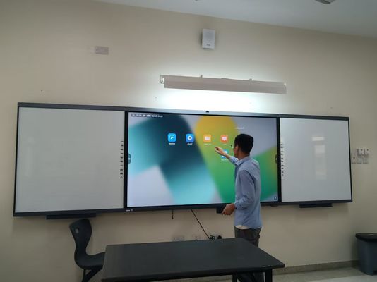 กระดานไวท์บอร์ดแบบโต้ตอบดิจิทัลขนาด 98 นิ้วแบบ All-in-one พร้อมกระดานอัจฉริยะสำหรับโรงเรียน