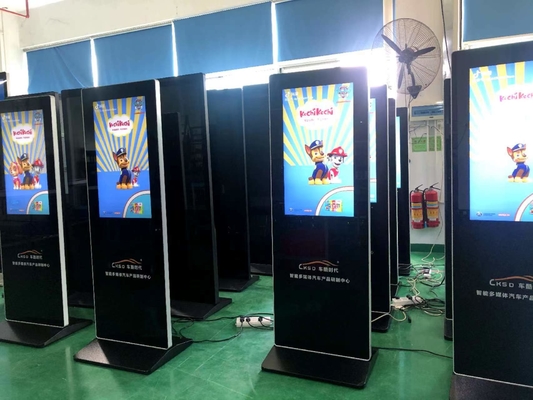 จอสัมผัสแบบ Capacitive จอแสดงผลเชิงพาณิชย์ ตู้ Kiosk ป้ายดิจิทัลแบบโต้ตอบ สำหรับการแสดงผลทางธุรกิจ