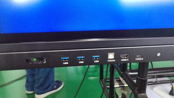 โรงงานขายส่งกระดานอัจฉริยะ จอสัมผัสแบบโต้ตอบ ความแม่นยำ 2 มม. ลำโพง 15W*2 หรือ 20W*2 และการฉายภาพหน้าจอแบบไร้สาย กระดานไวท์บอร์ดแบบโต้ตอบ