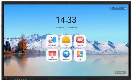 iBoard ขนาด 86 นิ้ว บอร์ดสีขาวปฏิสัมพันธ์ แผ่นแผ่นสมาร์ทสําหรับการศึกษาประชุม