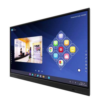 Iboard YL5W-75 หนังสือพิมพ์สําหรับ Android 13.0 8G 128G 500cd/m2 พร้อมเครื่องเสียง Wifi กล้องและไมค์ สําหรับการประชุมโรงเรียน โครงการ สํานักงาน ใช้