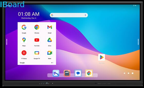 86 นิ้ว Google EDLA Certified Interactive Whiteboard พร้อม 8 Core CPU สำหรับห้องเรียนและการประชุม