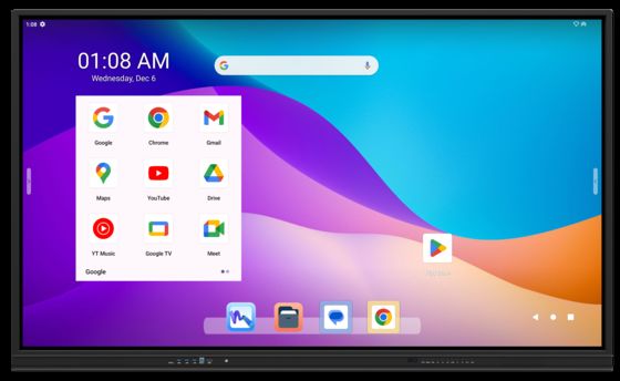 86 นิ้ว iBoard Interactive Whiteboard Google EDLA ได้รับการรับรองสําหรับห้องเรียนและงานประชุม