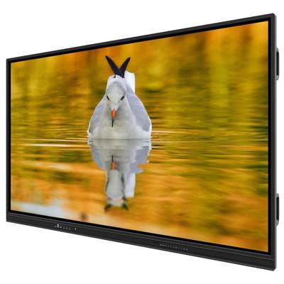 กระดานสีขาว LED อินเตอร์เอ็กทีฟ พร้อม Android 14 Ultra Fine Infrared Touch และไมค์กล้องตัวเลือกสําหรับโรงเรียนและการประชุม