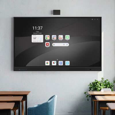 98 นิ้ว Smart Board พานิคม Flat Panel สําหรับห้องเรียนการประชุมจอ