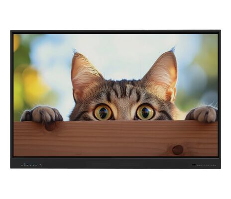 บอร์ดสมาร์ทพานิลแบบแบนอินเตอร์เอคทีฟ มัลติทัช พร้อมความละเอียด 4K และระบบ Android/Windows Dual System สําหรับการศึกษาและธุรกิจ