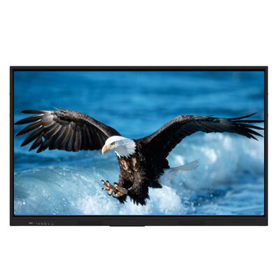 บอร์ดอินเตอร์เอ็กติวก์ 86 นิ้ว พร้อมจอ 4K UHD และจุดสัมผัส 20/40 สําหรับการเรียนรู้ร่วมกัน