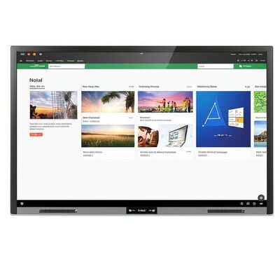 กระดานไวท์บอร์ดแบบโต้ตอบได้ขนาด 75 นิ้วแบบพกพา พร้อม Wi-Fi และซอฟต์แวร์การสอนในตัว