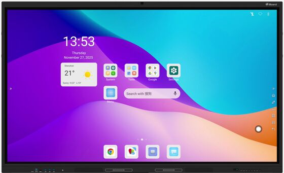 กระดานอัจฉริยะแบบโต้ตอบขนาด 75 นิ้ว 4K EDLA สำหรับโรงเรียนและการประชุม